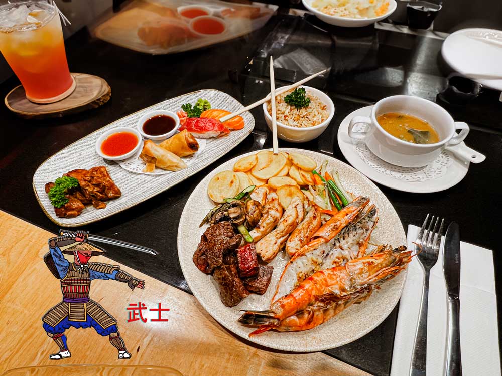 Samurai Premium Set Combo, Two Cocktails Each, And Exclusive Seating.
