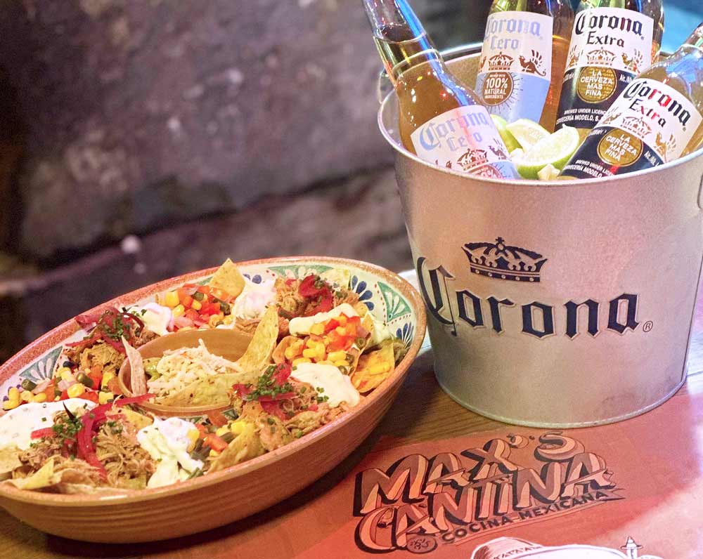 Loaded Nachos & Corona Special