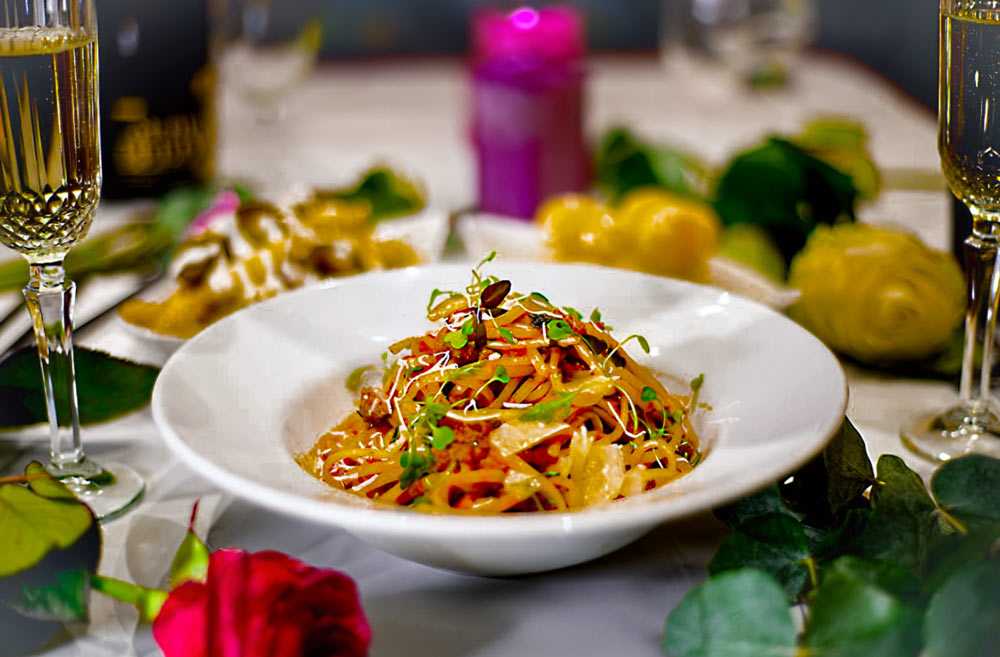 Tasty 2-Course Italian Feast With Fizz (for Two)