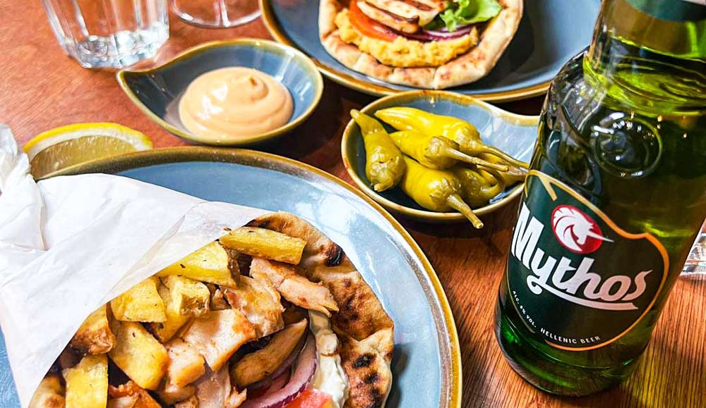 Greek Gyros Exclusive With Drinks! (For Two)
