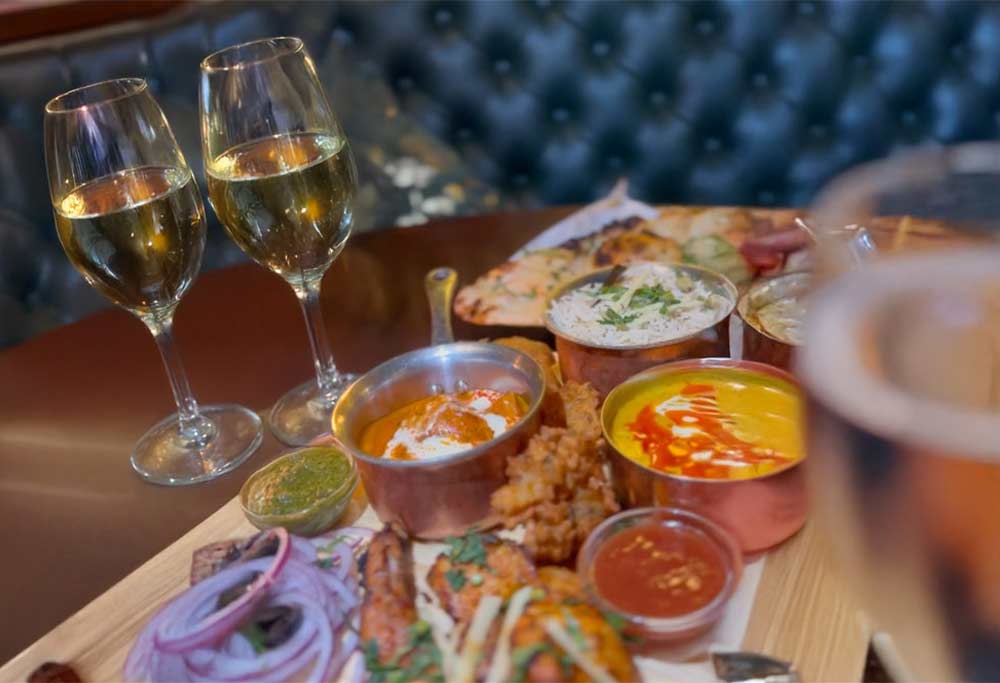 Five Tapas, Rice Or Naan To Share, And A Bottle Of Wine (For Two)