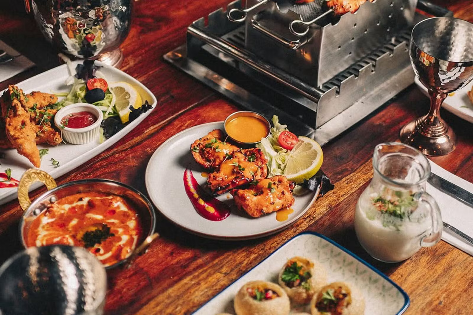 Indian Tapas With Sides And Wine For Two Near Trongate  (valid 7 Days)