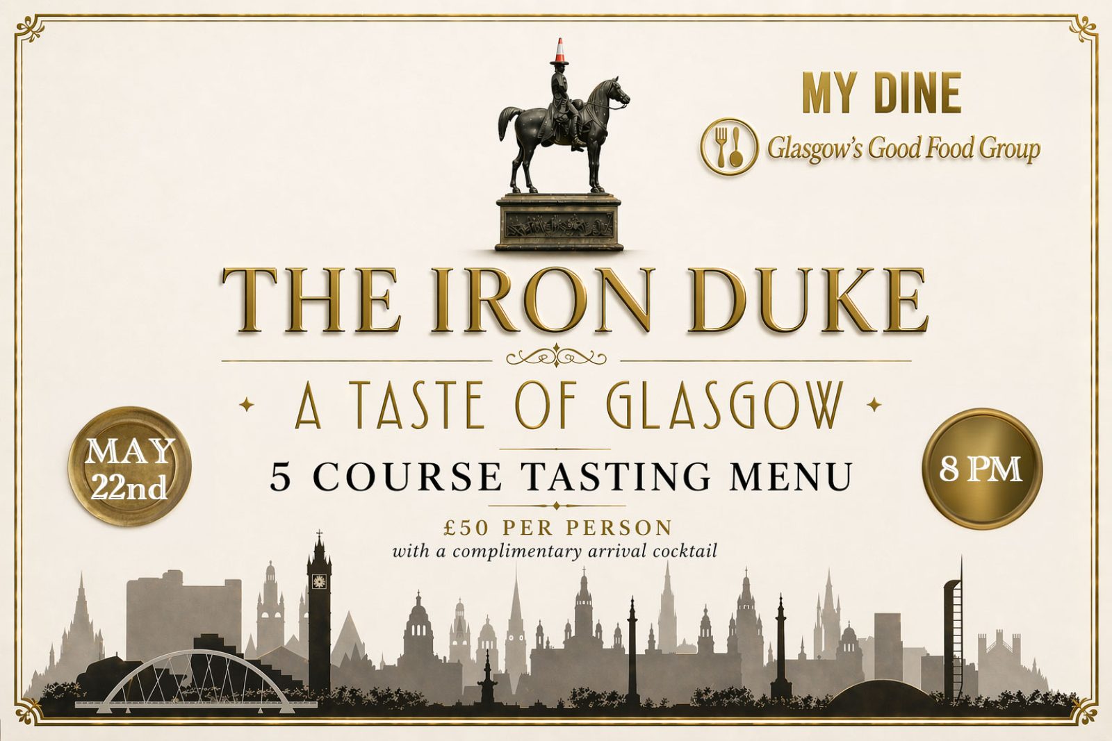 A Taste Of Glasgow Event Ticket - May 22nd @ 8pm